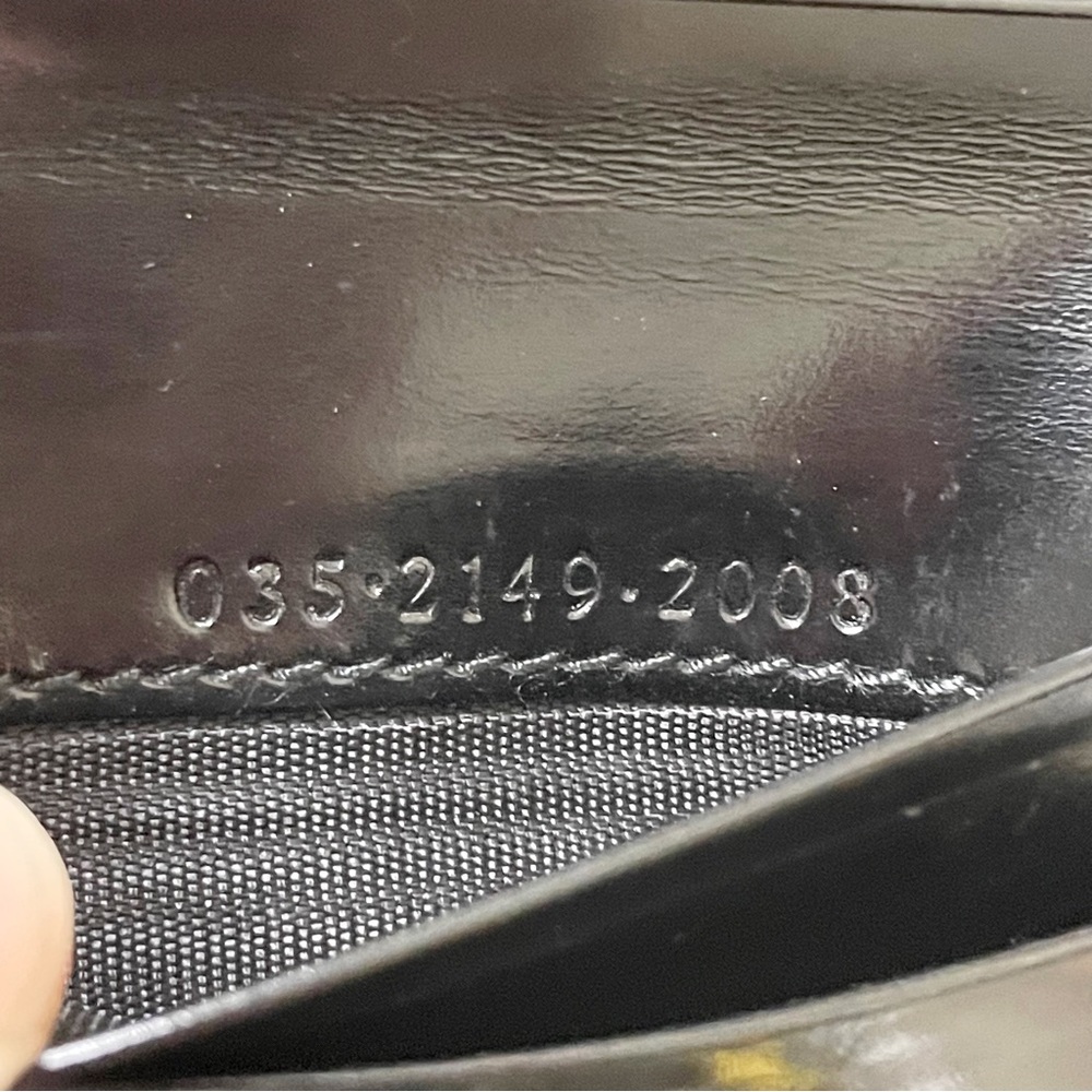 Gucci black distressed leather G logo Tom Ford era compact wallet - Picture 10 of 10